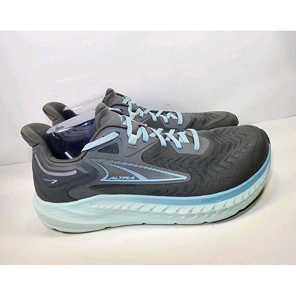 Altra Torin 7 Wide Toe Running Shoes Womens 11 Gray Aqua Ego Max AL0A82CZ221
